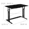 Flash Furniture Black Adjustable Office Table NAN-JN-21908-GG - alternate 2